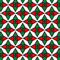 Geometric christmas pattern. Repeated modern design. Vector abstract texture with different geometrical elements