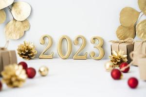 New year 2023 holidays card photo