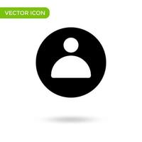 person icon. minimal and creative icon isolated on white background. vector illustration symbol mark