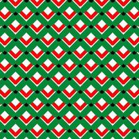vector holiday pattern. Geometric repeated pattern. pattern in Christmas traditional colors with geometric design.
