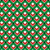 vector holiday pattern. Geometric repeated pattern. pattern in Christmas traditional colors with geometric design.