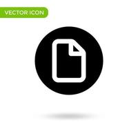 document page icon. minimal and creative icon isolated on white background. vector illustration symbol mark