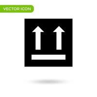 arrow side up logistic icon. minimal and creative icon isolated on white background. vector illustration symbol mark
