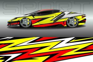 Race car livery design vector