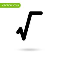 icono de fórmula matemática. icono mínimo y creativo aislado sobre fondo blanco. marca de símbolo de ilustración vectorial vector