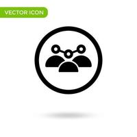 management cooperation icon. minimal and creative icon isolated on white background. vector illustration symbol mark