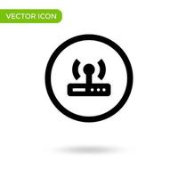 wireless router icon. minimal and creative icon isolated on white background. vector illustration symbol mark