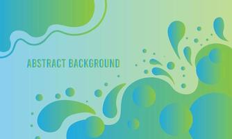 Green Gradient liquid abstract background vector