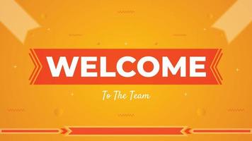 Welcome banner and sign with colorful background design vector