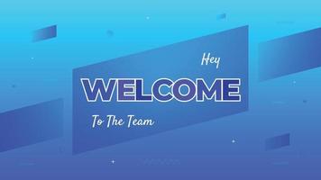 Welcome banner and sign with colorful background design vector