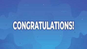 Congratulations banner and sign with colorful background design vector