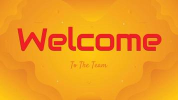 Welcome banner and sign with colorful background design vector