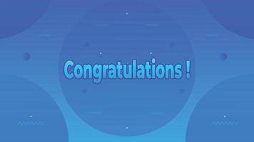 Congratulations banner and sign with colorful background design vector