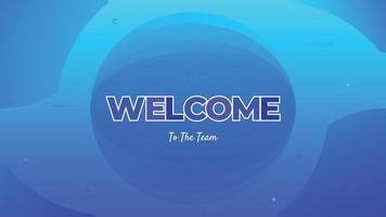 Welcome banner and sign with colorful background design vector