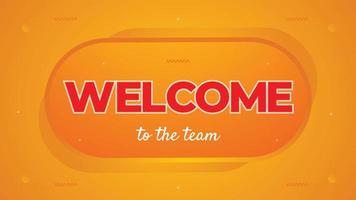 Welcome banner and sign with colorful background design vector