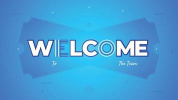 Welcome banner and sign with colorful background design vector