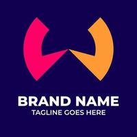 el logotipo es la identidad de marca de una empresa, este logotipo con guía de estilo de guía vector