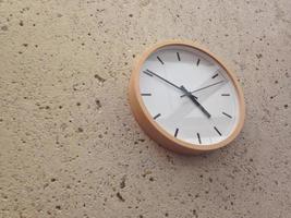 Simple classical analog wall clock photo