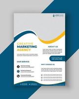 Corporate business flyer template vector