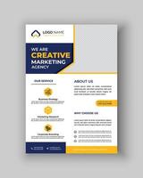 Corporate business flyer template vector