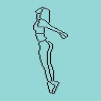 Pixeled human element vector