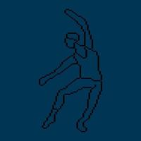 Pixeled human element vector