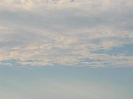 blue sky with clouds background photo