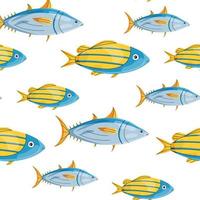 fish seamless pattern vector