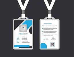 Id card for business modern design vector