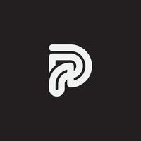 Initial letter PD or DP monogram logo template. vector