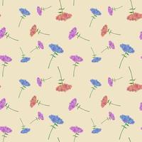 Watercolour flowers seamless patterns, wallpaper, paper. Multicolour  illustrations, background, invitation, frames, border, fabric. photo