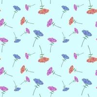 Watercolour flowers seamless patterns, wallpaper, paper. Multicolour  illustrations, background, invitation, frames, border, fabric. photo