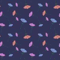 Watercolour flowers seamless patterns, wallpaper, paper. Multicolour  illustrations, background, invitation, frames, border, fabric. photo