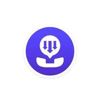 incoming calls icon for web vector