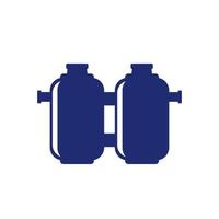 septic system with two tanks icon vector