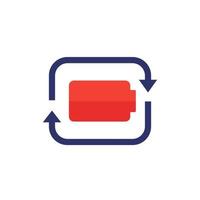 replace battery icon, vector design