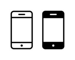 teléfono celular, teléfono inteligente, vector de icono de teléfono móvil en estilo clipart