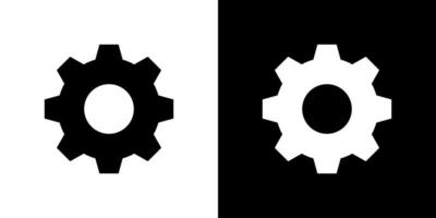 configuración, engranaje, vector de icono de configuración en estilo clipart