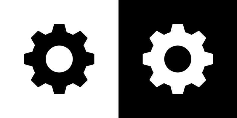 Gear icon symbol sign  Symbols, Vector art, Gears