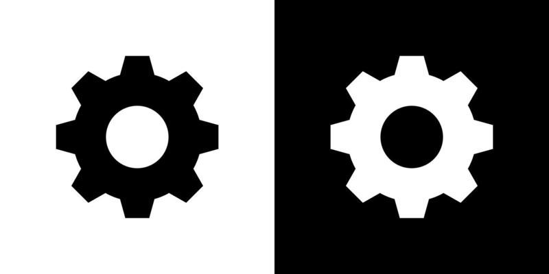 Cog gear illustration, clip art.