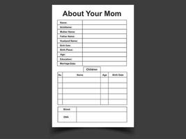 About your mom log book,6.9 in size,No Bleed,Print ready,Ready to Upload vector