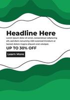 Abstract Colorful Gradient Background Flyer Design vector