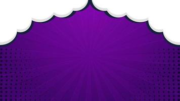 Abstract Comic Book Background Design with Cloud Bubbles vector