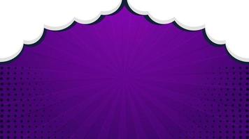 Abstract Comic Book Background Design with Cloud Bubbles vector