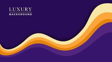 Unique Style Gradient Golden Luxury Background Design vector