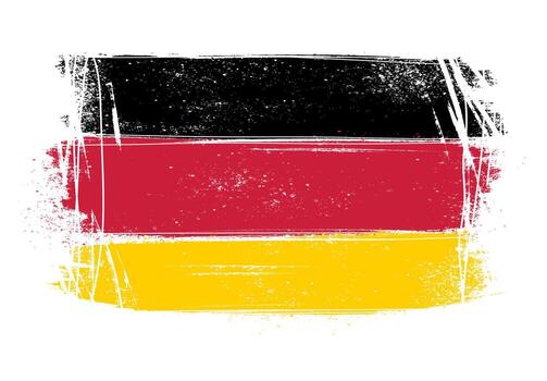 alemania bandera vector pincel pintado
