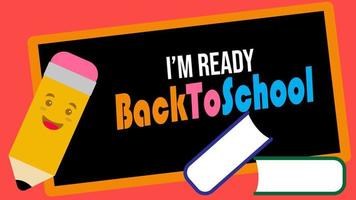 illustration vector graphic of back to school message