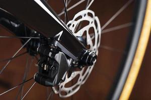 Bicycle Brake Rotor with Hydraulic Highway Braking System close-up photo