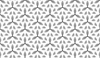 The fabric has a black leaf pattern. photo