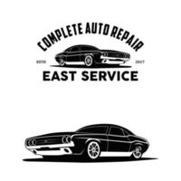 Complete auto repair logo vector